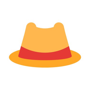 Kişisel ve Ticari Kullanım için Şapka Vektörü Düz Simgesi