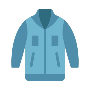 Kişisel ve Ticari Kullanım İçin Ceket Vektörü Düz Simgesi