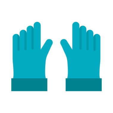 Kişisel ve Ticari Kullanım İçin Deri Eldiven Düz Simgesi