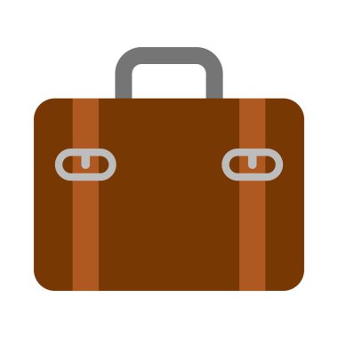 Kişisel ve Ticari Kullanım İçin Bavul Vektörü Düz Simgesi