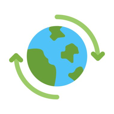 Earth Rotation Vector Flat Icon For Personal And Commercial Use