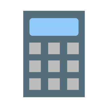 Kişisel ve Ticari Kullanım İçin Hesaplayıcı Vektör Düz Simgesi