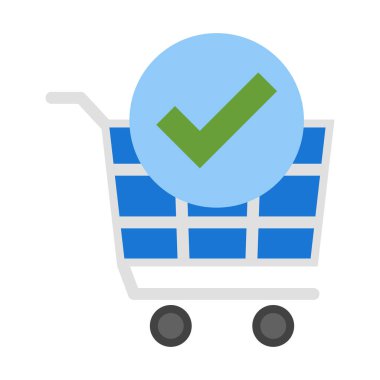 Kişisel ve Ticari Kullanım İçin Vektör Düz Simgesini Kontrol Et