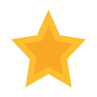 Kişisel ve Ticari Kullanım İçin Yıldız Vektörü Düz Simgesi