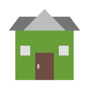 Kişisel ve Ticari Kullanım İçin Ev Vektörü Düz Simgesi