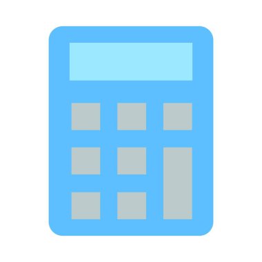 Kişisel ve Ticari Kullanım İçin Hesaplayıcı Vektör Düz Simgesi