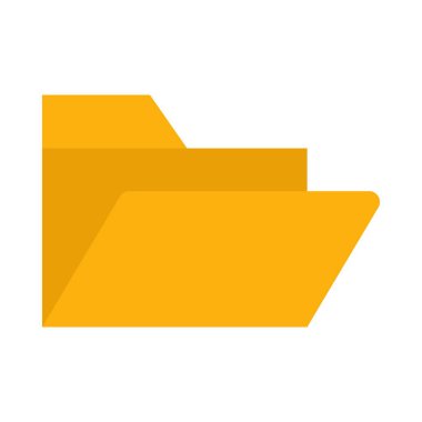 Kişisel ve Ticari Kullanım için Dizin Vektörü Düz Simgesi