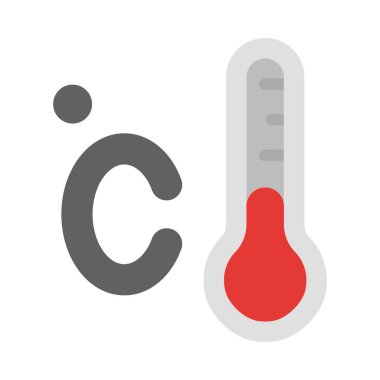 Celsius Vektör Düz Simge Tasarımı