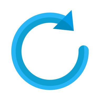 Yeniden Vektör Düz Simge Tasarım Vektörü Düz Simge Tasarımı