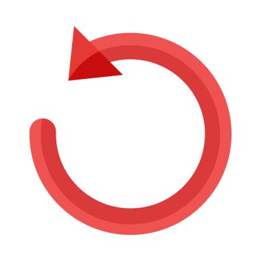 Geri Al Vektör Düz Simge Tasarım Vektörü Düz Simge Tasarımı