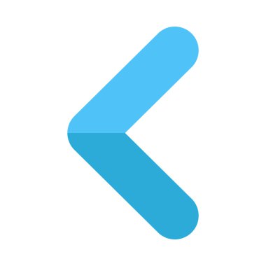 Sol Sembol Vektör Düz Simge Tasarımı