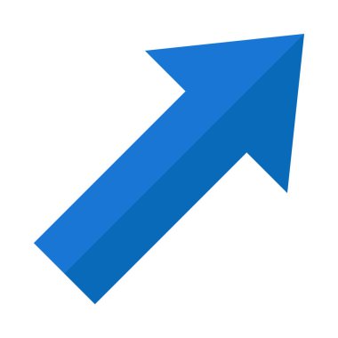 Yukarı Sağ Vektör Düz Simge Tasarım Vektörü Düz Simge Tasarımı