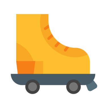 Patenli Paten Vektörü Düz Simge Tasarımı