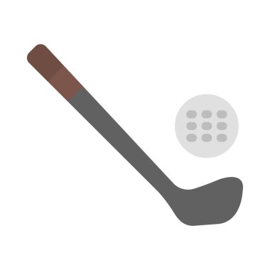 Golf Vektörü Düz Simge Tasarımı