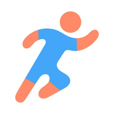 Çalıştırıcı Vektörü Düz Simge Tasarımı