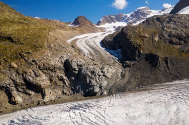 Switzerland, Engadine, Morteratsch Glacier, aerial (September 20 clipart