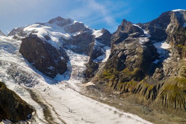 Switzerland, Engadine, Morteratsch Glacier, aerial view (September 2019) clipart