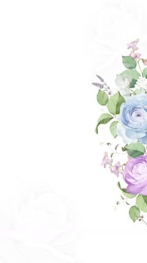 dikey video gülleri selamlama ya da online düğün davetiyeleri için kullanışlıdır 