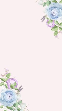 dikey video gülleri selamlama ya da online düğün davetiyeleri için kullanışlıdır 