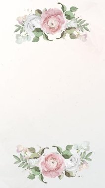 dikey video gülleri selamlama ya da online düğün davetiyeleri için kullanışlıdır 