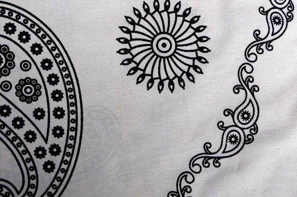 close-up traditional Turkish style fabric pattern