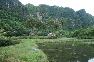 Rammang-Rammang turistik cazibesi sakin bir kırsal atmosfer ve güzel dağ panoramalarıyla