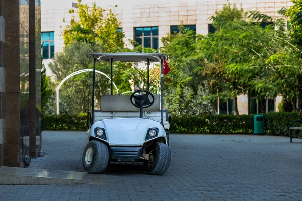 stock image electric golf cart, freight transport