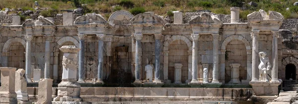 Fontana Degli Antonini Nell Antica Città Sagalassos Burdur Turchia — Foto Stock