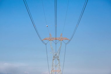 Türkiye 'de simetrik yüksek voltaj elektrik kutupları