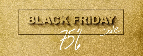 Black Friday Sale Stylish Design Text Effect Creative Banner Label — Stock Photo, Image
