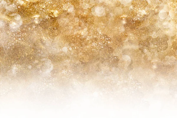Altın Parıltılı Noel Arkaplanı Parlayan Pırıl Pırıl Parıldayan Noel Işıltılarının — Stok fotoğraf