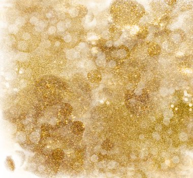 Altın parıltılı desen. Parlayan pırıl pırıl parıldayan Noel ışıltılarının şenlikli arka planı. kare biçimi.