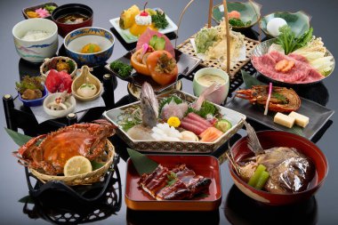 Üst sınıf Japon kaiseki mutfağı.