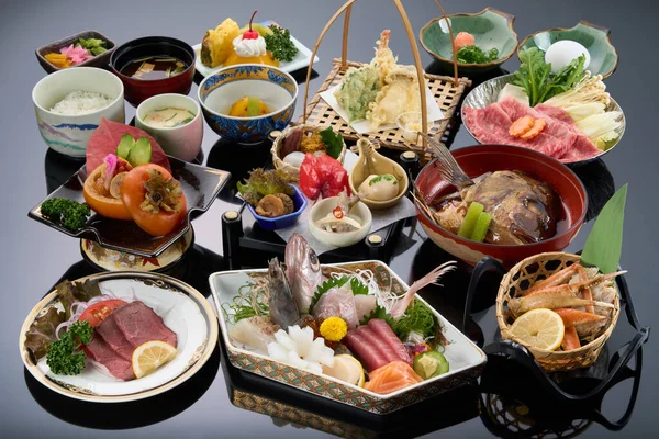 Высший Класс Японской Кухни Кайсеки — стоковое фото