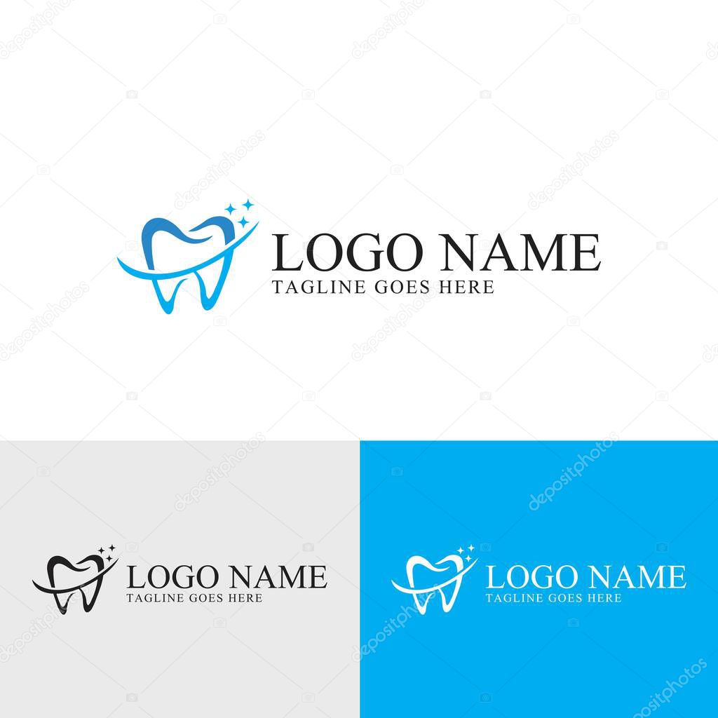 Dental Clinic Vector Logo Design Template