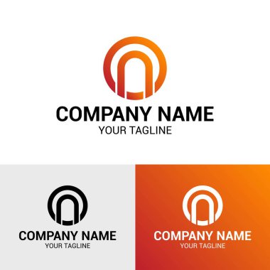 İlk logo tasarım şablonu üzerinde harf yok