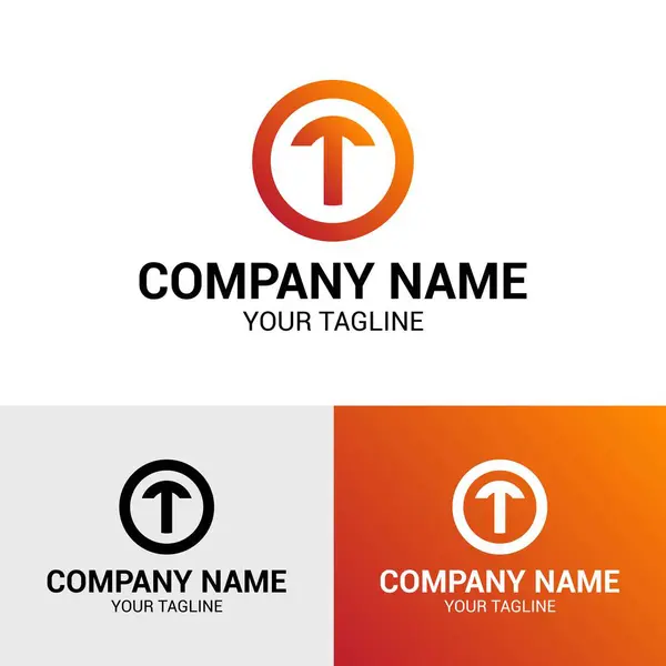 OT To harfi ilk logo tasarım şablonu