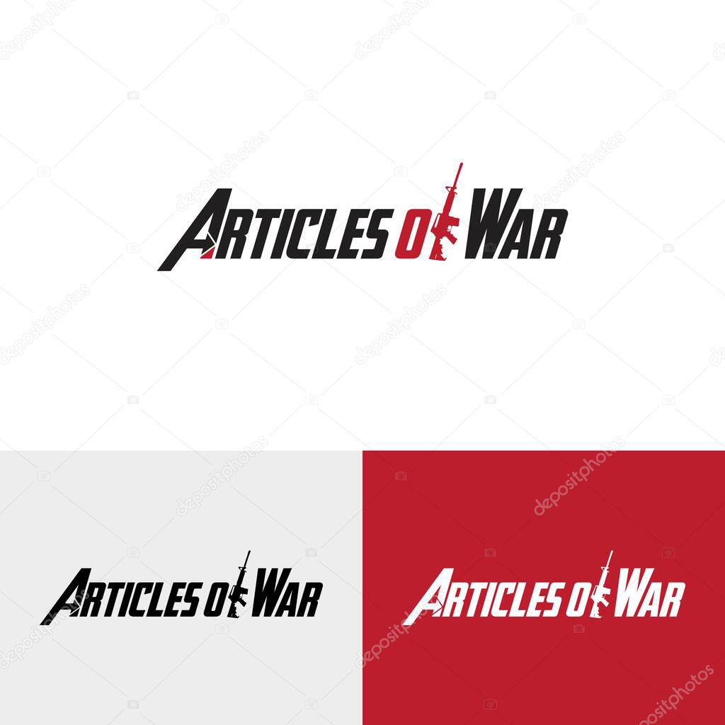 Articles Of War Logo Design