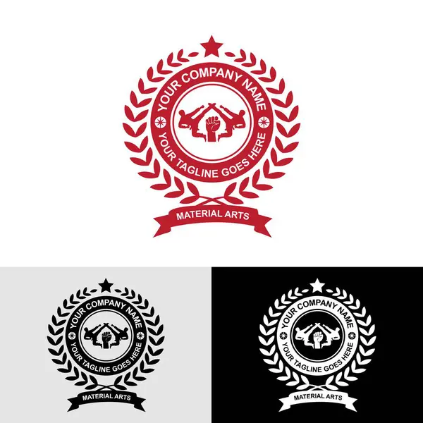 Dövüş Sanatları Logosu Tasarım Şablonu