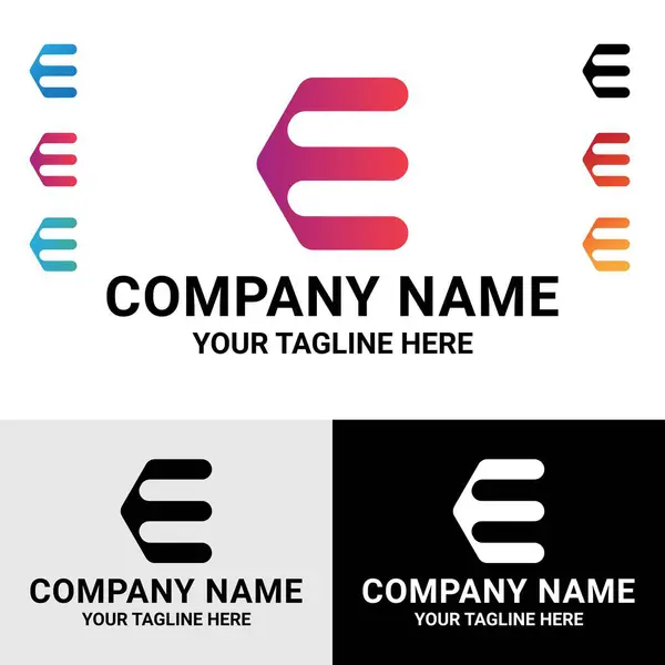 Soyut E harfi ilk modern logo