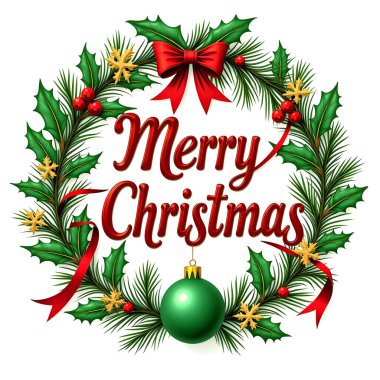 Tişört ve tebrik kartı için mutlu Noeller. Çeşitli Noel temalı tasarımlarla Mutlu Noeller