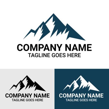 Açık hava şirketi için dağ logosu tasarımı şablonu. Colorado dağ logosu tasarım şablonu. Dağ logosu tasarım şablonu