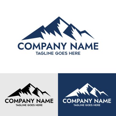Açık hava şirketi için dağ logosu tasarımı şablonu. Colorado dağ logosu tasarım şablonu. Dağ logosu tasarım şablonu