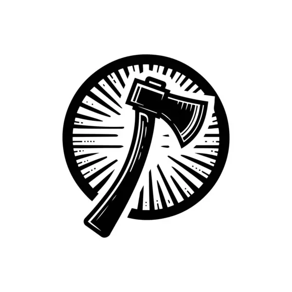 Balta logo tasarımı, siluet simgesi, vektör sanat çizimi, tasarım şablonu