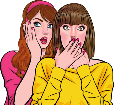 Güzel, kısa saçlı, şaşkın, şaşırmış, neşeli Pop Art Comic Style.