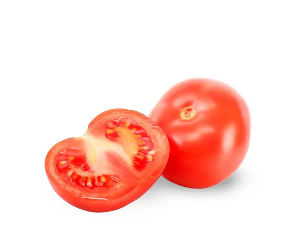 Pomidor Dojrzały Białym Tle — Zdjęcie stockowe