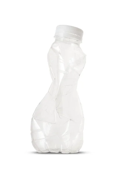 Malé Prázdné Plastové Láhve Bílém Pozadí — Stock fotografie