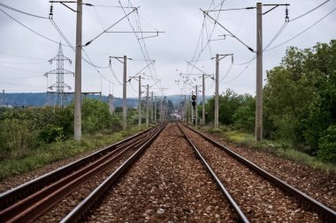 Sahadaki demiryolu hatlarının perspektifi