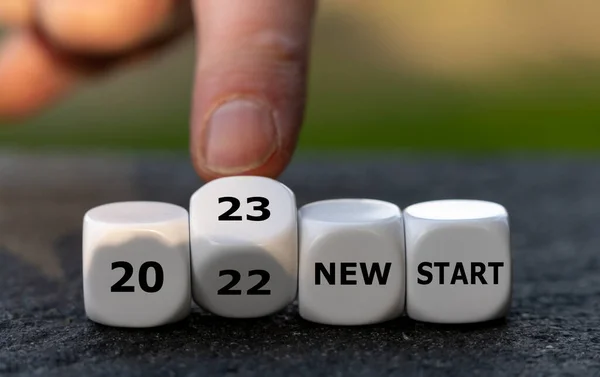 Cubes Form Expression 2023 New Start — Stock Photo, Image