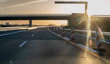 Almanya 'nın Buxtehude kentindeki Autobahn A26 çıkışı Mart 2023' te kapatıldı.. 
